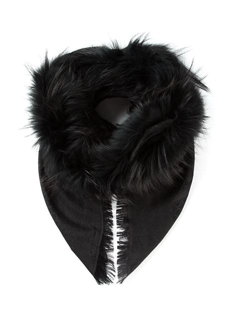 gucci fur scarf